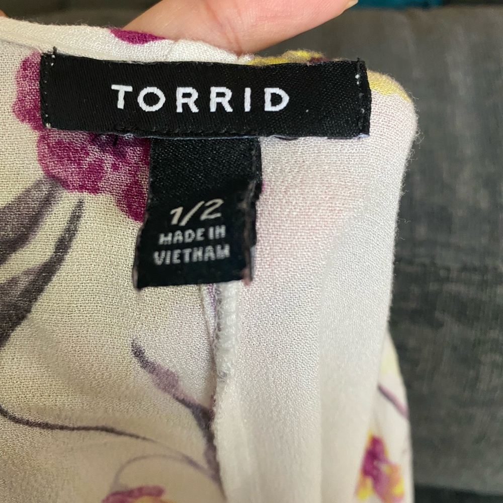 Torrid Floral Kimono womens XL beach vacation lounge - Picture 6 of 8